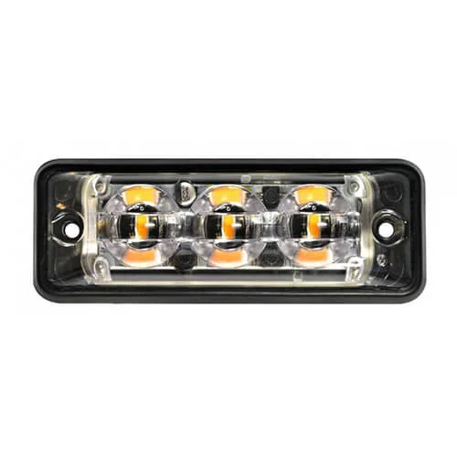 Ultra platte Slimline LED flitser | 3 LED's | Amber | 10-30v | S11F3003-S11F3003-2