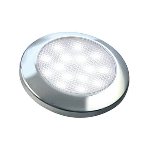 Ultraplatte LED interieurverlichting | chroom | 12v | warm wit licht | 7515C-WW-7515C-WW