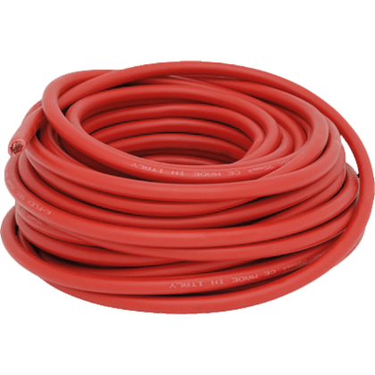 Accukabel | Rood | 1 x 25mm² | PVC | 100m-KR1-125PR-100-2