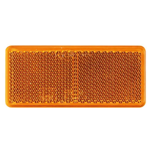 Amber reflector | 90 x 40mm. | 3m-plakstrip | VRF-500A-VRF-500A