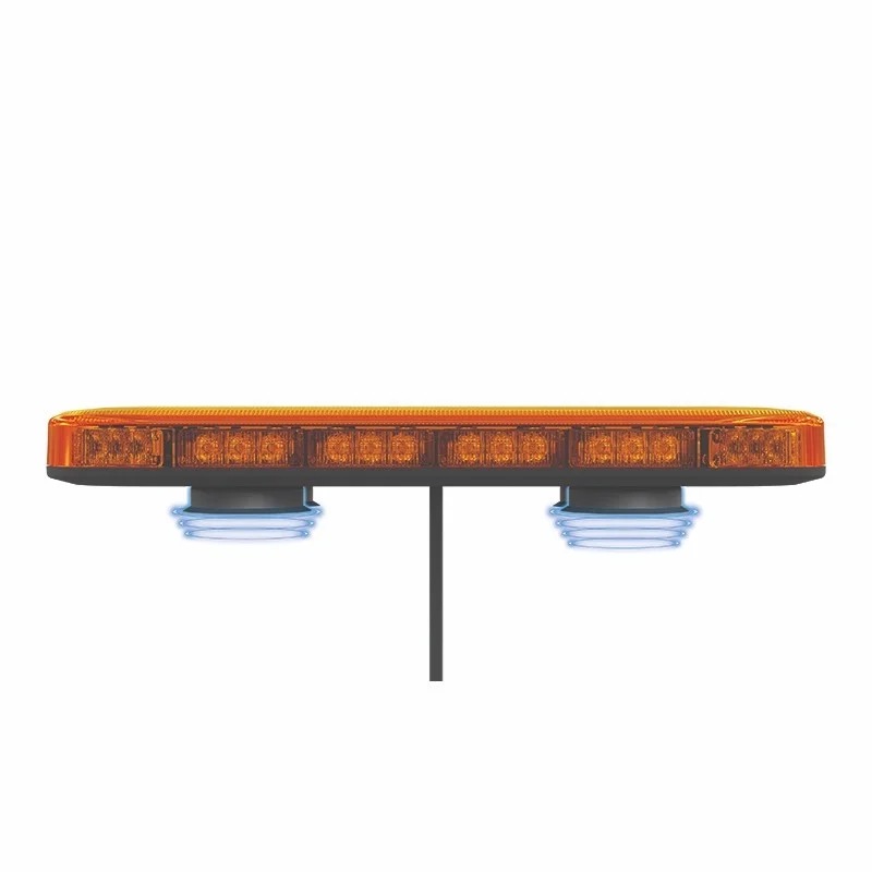 Compacte R65 Amber lens minibar 12-24V magneet montage | MLB380R65AAM-MM-MLB380R65AAM-MM-3