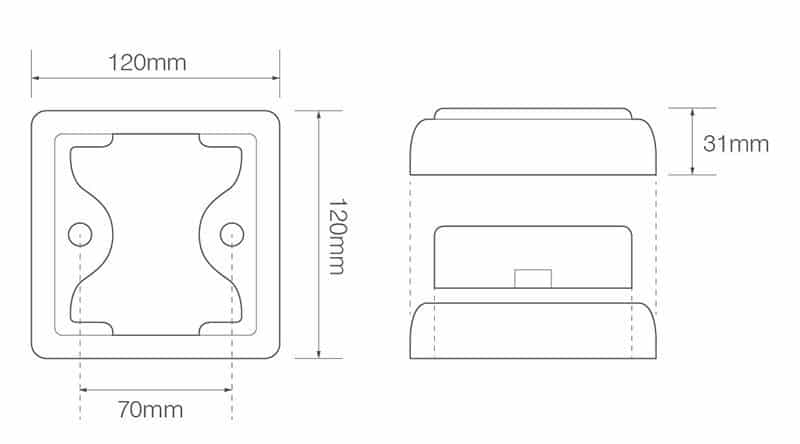 Enkele zwarte beugel | 100 Series | 100B1B-100B1B-3