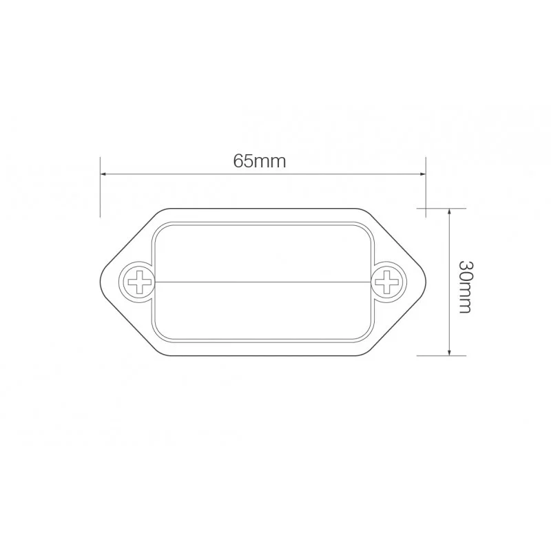Instapverlichting witte lamp | zwarte behuizing | 12-24v | 6434BWM-6434BWM-3