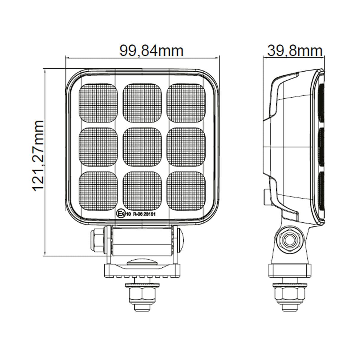 LED ADR ECE-R23 werklamp 6591lm | 9-30v | 50cm + DT-connector - Afbeelding 11