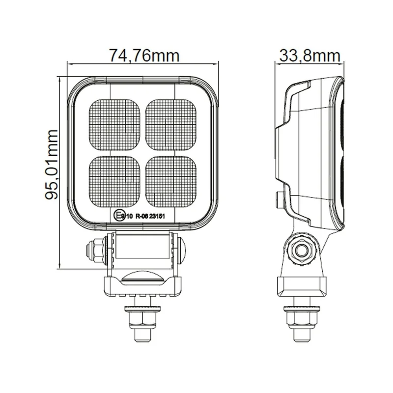 LED ECE-R23 werklamp 2929lm | 9-30v | 400cm kabel-WR-1829V-4M-9