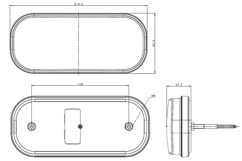 LED achterlicht | dynamisch knipperlicht | achteruitrijlicht | kentekenverlichting | 12-24v | VC-2330-VC-2330-6