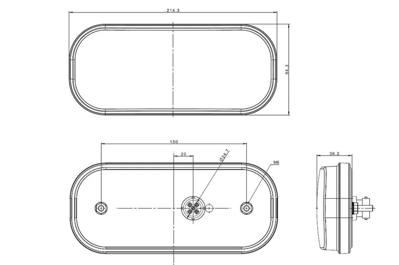 LED achterlicht met dynamisch knipperlicht | 12-24v | 5-PIN | VC-2300B5 - Afbeelding 11