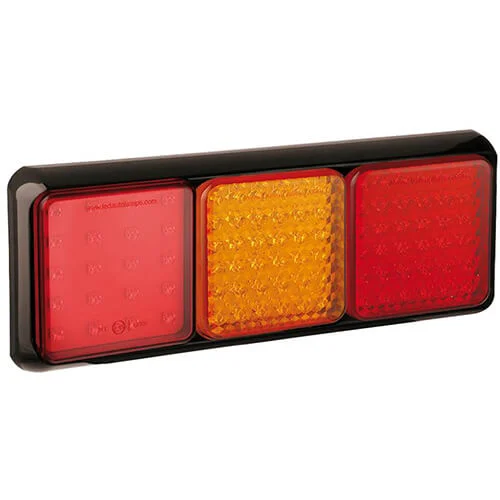 LED achterlicht met zwarte rand | 12-24v | 40cm. kabel | 80BFARME-80BFARME-2