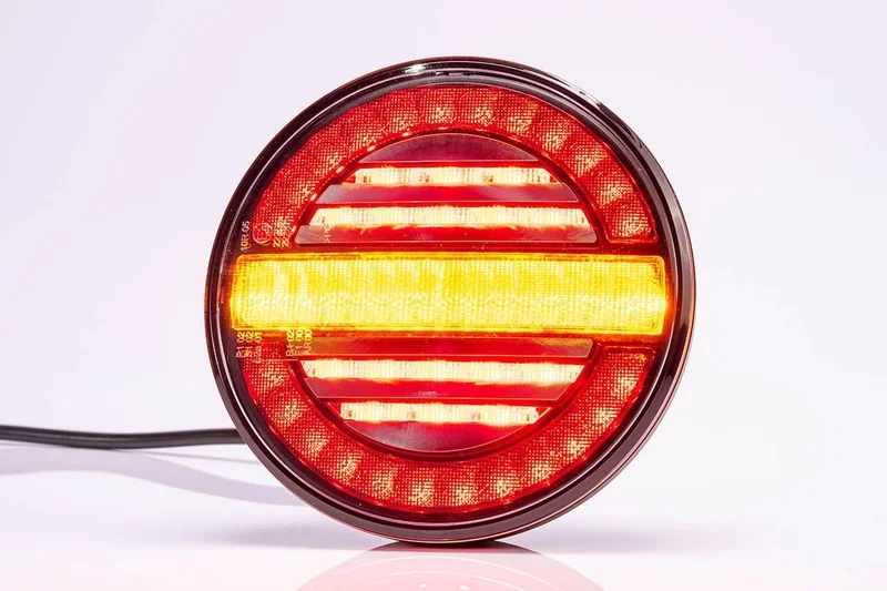 rond met dynamisch knipperlicht 12-24v 4m. kabel-VC-213-4M-3