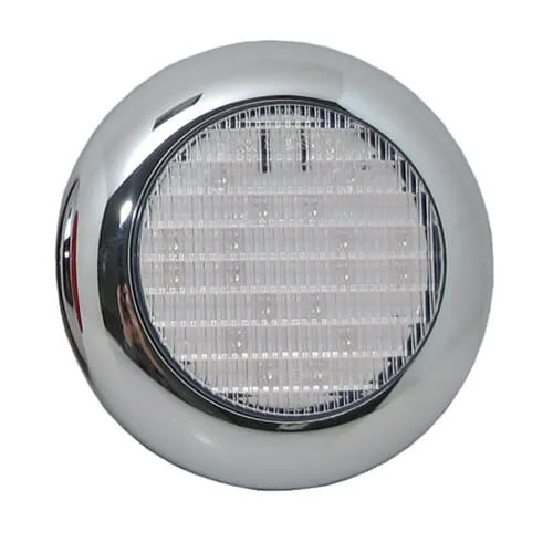 LED achteruitrijlicht met chromen rand | 12-24v | 0