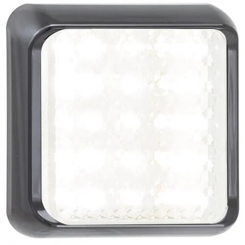 LED achteruitrijlicht met zwarte rand | 12-24v | 40cm. kabel | 80WME-80WME