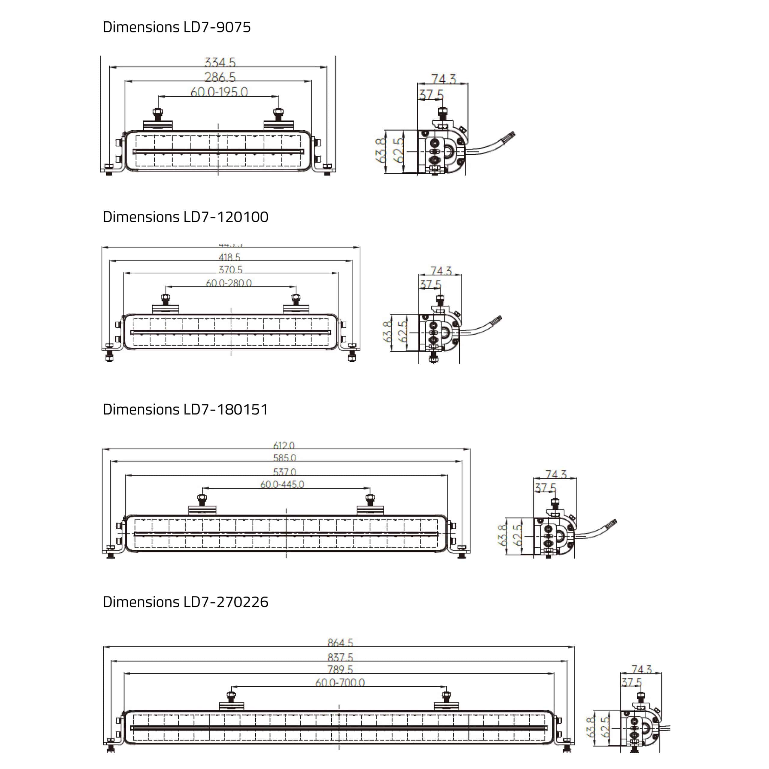 LED bar Nemesis XL 790 duo-color dagrijverlichting 10-32v - 78