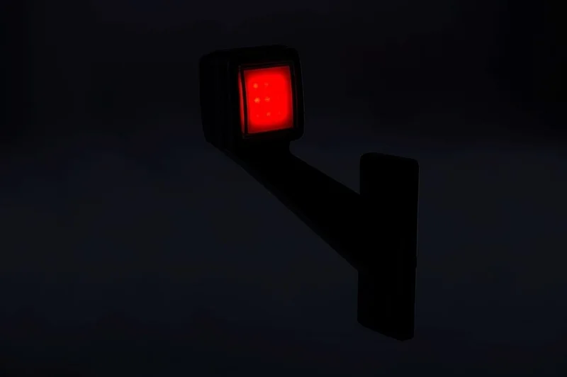 LED breedtelamp links rood-wit 12-24v 50cm kabel-MB-4961RW-6