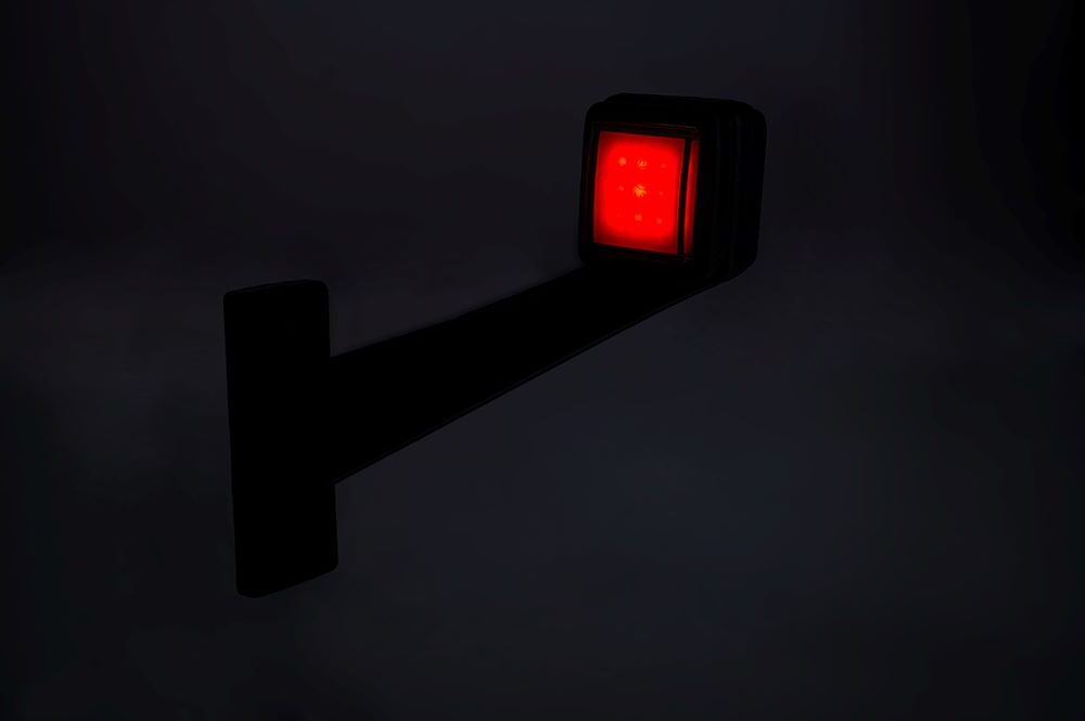 LED breedtelamp links rood-wit 12-24v 50cm kabel-MB-4991RW-6