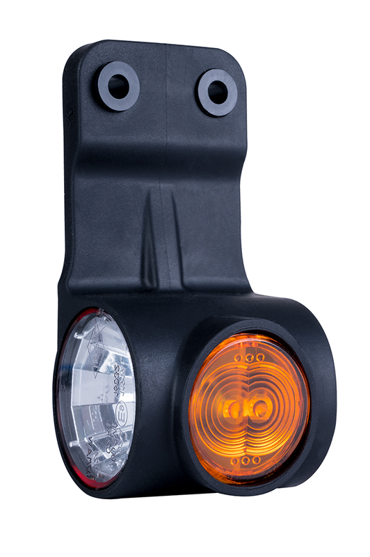 LED breedtelamp links rood-wit-amber 12-24v 60cm kabel-MB-4852RWA-2