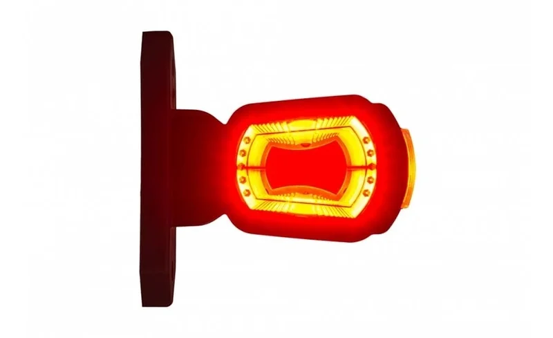 LED breedtelamp rechts rood-wit-amber 12-24v 50cm kabel | MB-2702RWA-MB-2702RWA-6