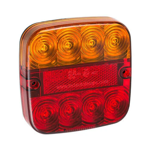 LED compact achterlicht met kentekenverlichting | 12v | 50cm. kabel | 99ARL-99ARL