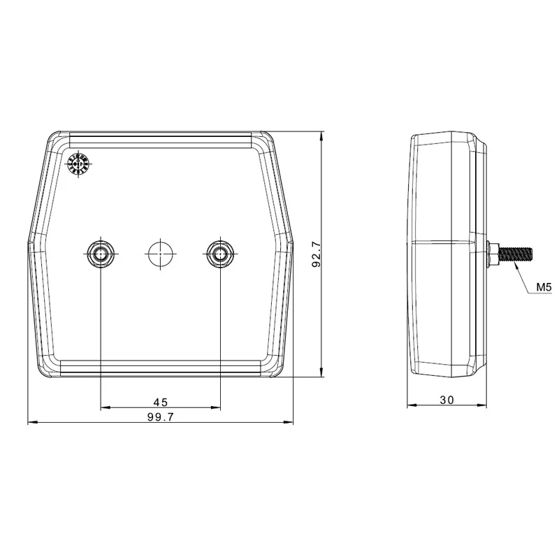 LED compact mistlicht | 12v | 100cm. kabel | VM-2220-VM-2220-4
