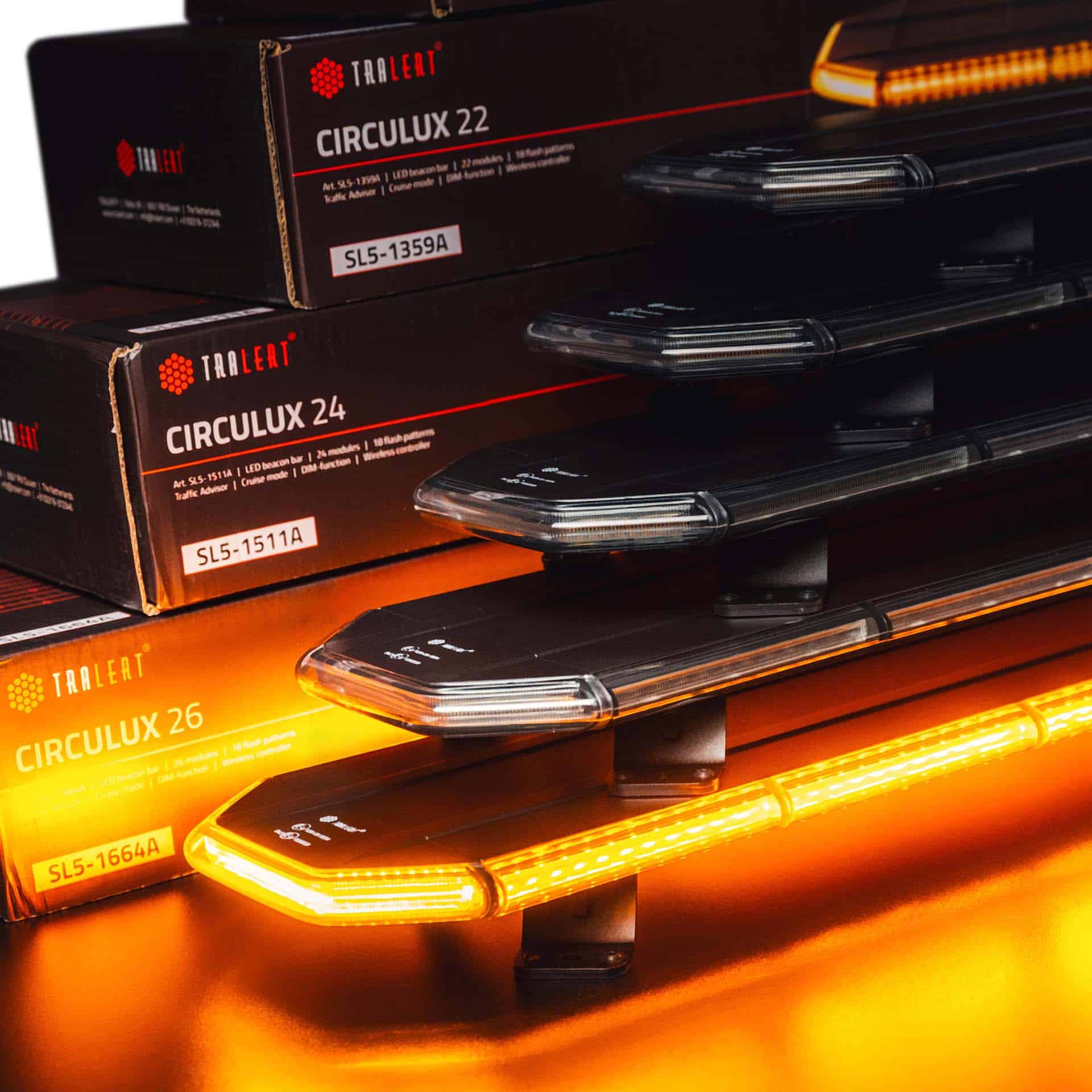 LED dakset amber | 1054mm | 12-24v | incl. controller-SL5-1054A-10