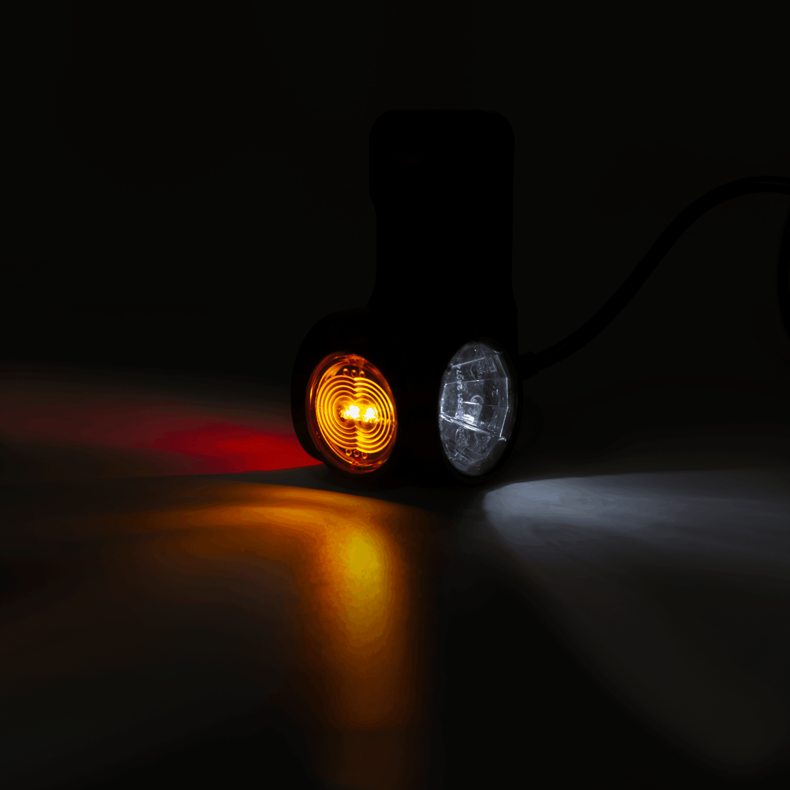 LED dark breedtelamp links rood-wit-amber 12-24v 60cm kabel-MB-4852DRWA-5