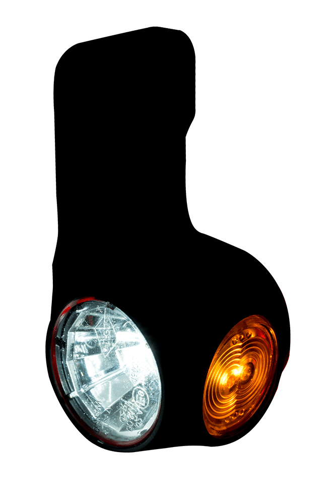 LED dark breedtelamp links rood-wit-amber 12-24v 60cm kabel-MB-4852DRWA