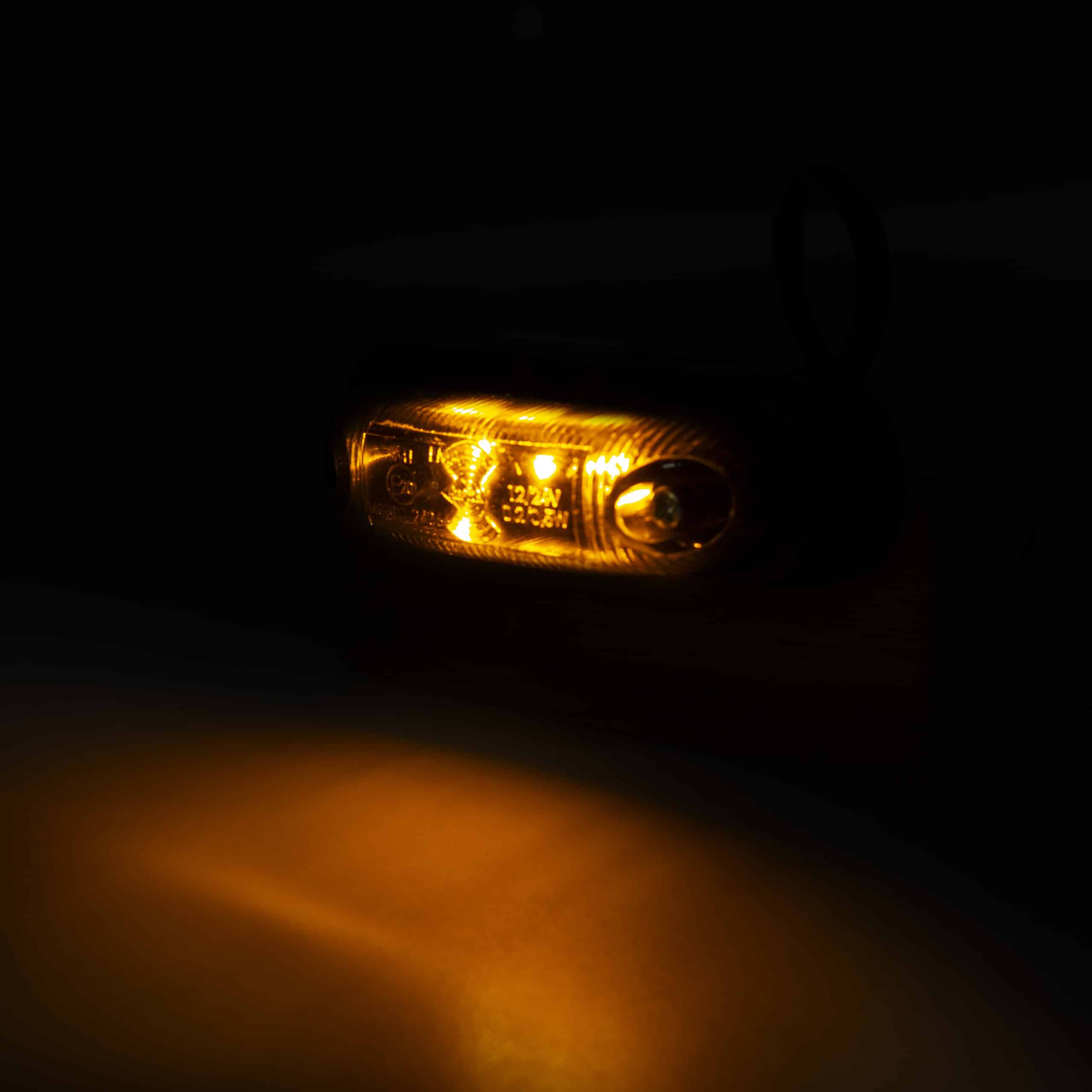 LED dark markeringslicht amber incl. beugel 12-24v 50cm kabel-MV-4090DA-3
