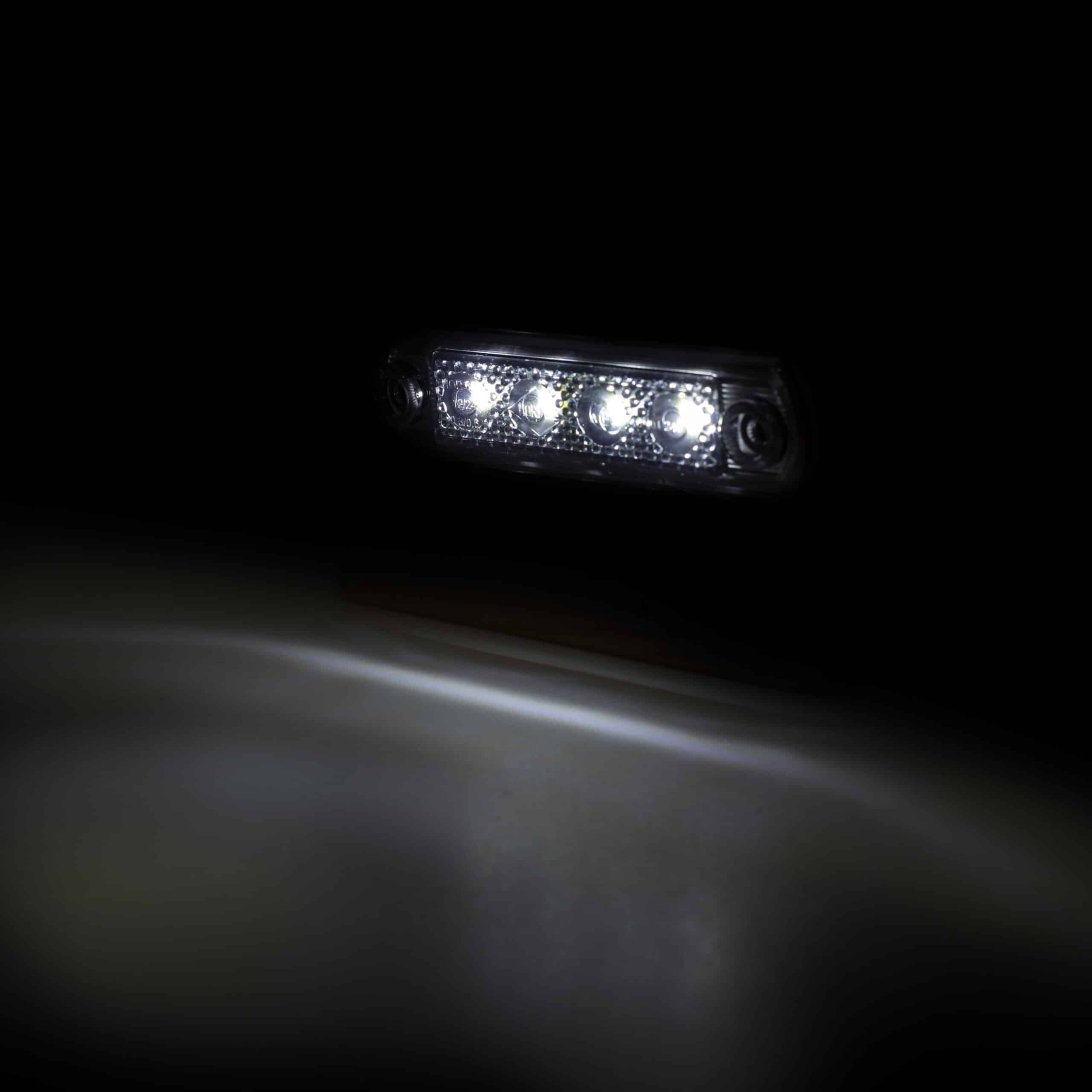 LED dark markeringslicht wit 12-24v 50cm kabel-MV-5200DW-3