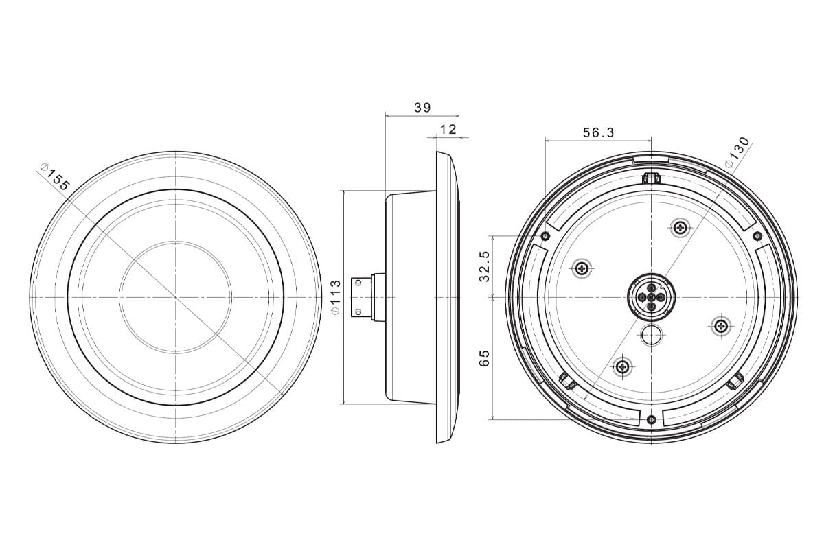 LED darklook mist-achteruitrijlicht