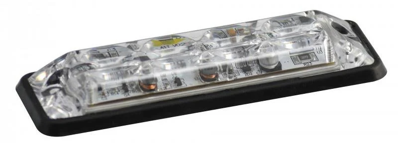 LED flitser 4 LED's | R10 | slimline | wit 10-30v | SLED4DVW-SLED4DVW
