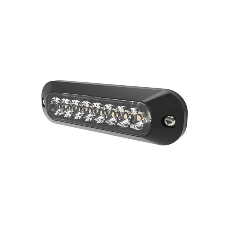 LED flitser 8-LED | R65 | amber + wit (split) | 12-24v | ED3744AC-ED3744AC-2
