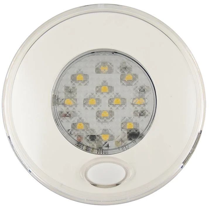 LED interieurverlichting | met schakelaar | witte behuizing | 12v | warm wit licht | 79WWR12-79WWR12