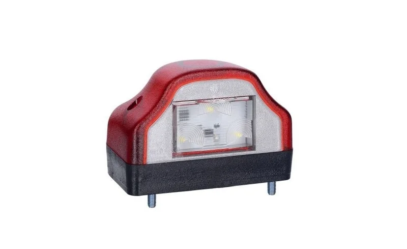 LED kentekenlamp incl. rood markeerlicht 12-24v | MK-800R-MK-800R