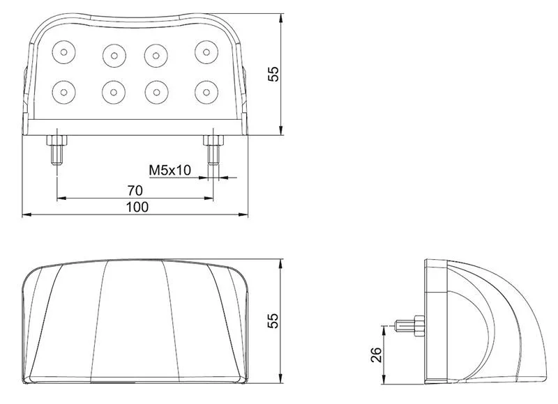 LED kentekenverlichting | 12-36v | M10KV-200-M10KV-200-4