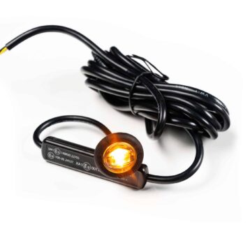 LED markeerlicht amber met R65 flitser 12-24v 200cm kabel-MSV-4500A-A