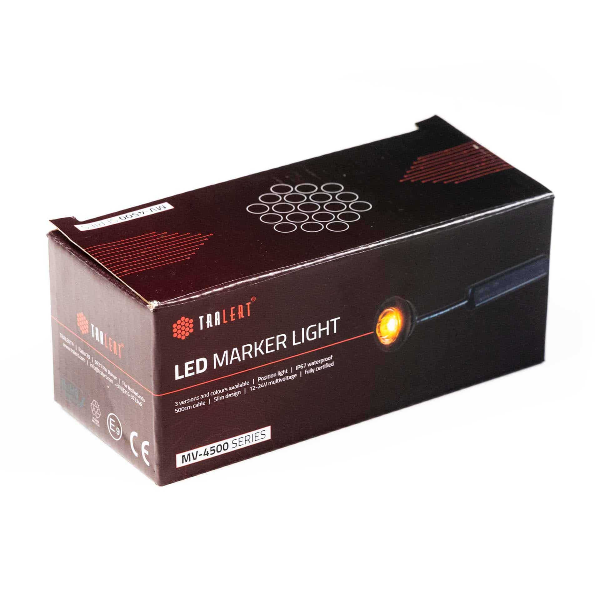 LED markeerlicht wit 12-24v 500cm kabel-MV-4500W-5M-8