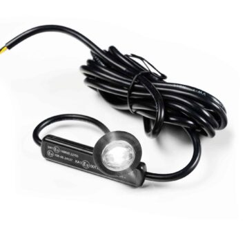 LED markeerlicht wit met R65 flitser 12-24v 200cm kabel-MSV-4500W-A