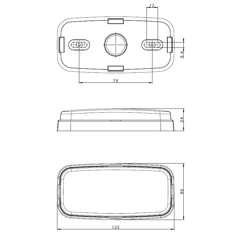 LED markeringslicht amber | 12-24v | 1