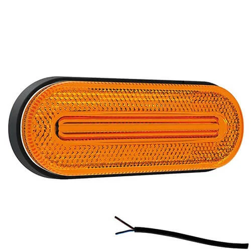 LED markeringslicht amber | 12-24v | 50cm. kabel | M10MV-700A-M10MV-700A-2