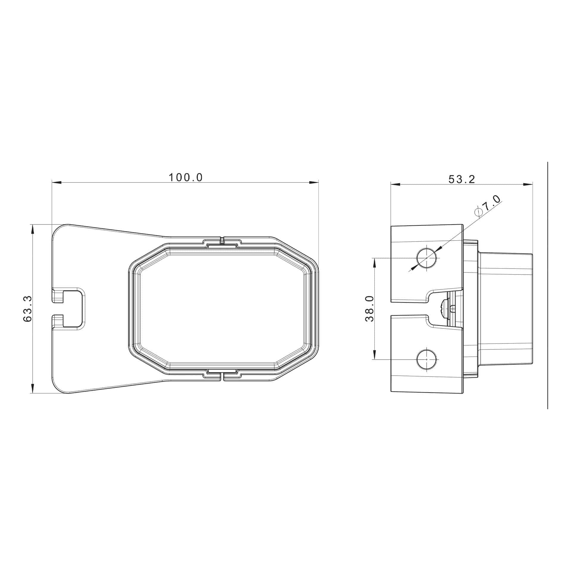 LED markeringslicht amber | 12-24v | 50cm. kabel | MV-2750A-MV-2750A-4