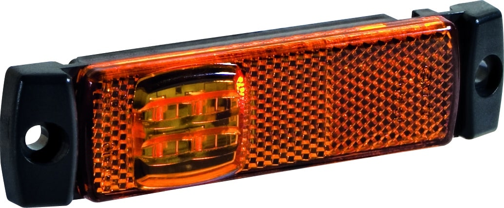 LED markeringslicht amber | 12-36v | 50cm. kabel | AMP connector | M10MV-150A-AMP-M10MV-150A-AMP