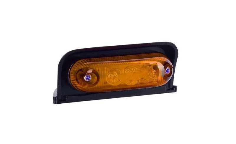 LED markeringslicht amber met beugel | 12-24v | 50cm. kabel | MV-4050A-MV-4050A