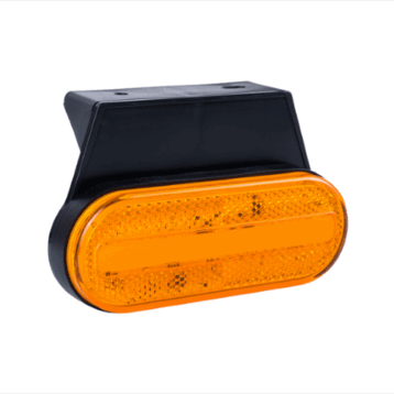 LED markeringslicht amber met beugel | 12-24v | 50cm. kabel | MV-5050A-MV-5050A