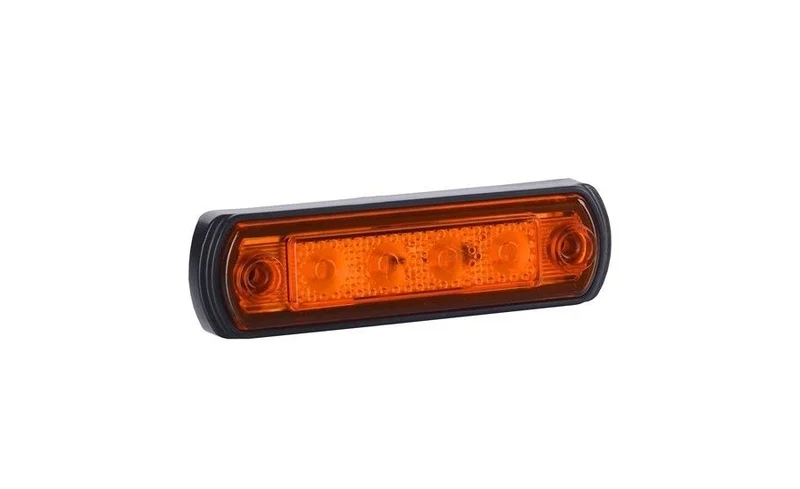 LED markeringslicht amber met beugel | 12-24v | 50cm. kabel | MV-5250A-MV-5250A-2