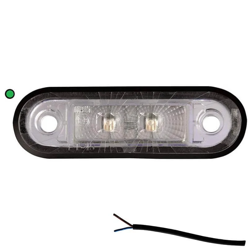 LED markeringslicht groen | 12-24v | 50cm. kabel | M10MV-200G-M10MV-200G-2