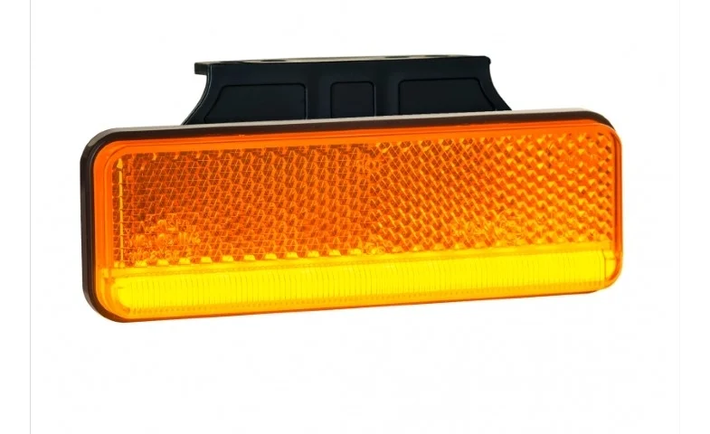 LED markeringslicht neon amber met beugel | 12-24v | 50cm. kabel | MV-3250A-MV-3250A-2