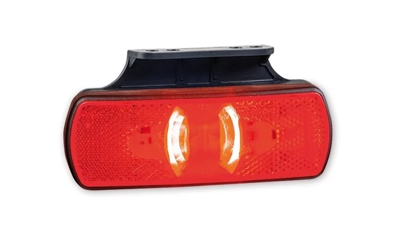 LED markeringslicht neon roodmet beugel | 12-24v | 50cm. kabel | MV-3350R-MV-3350R