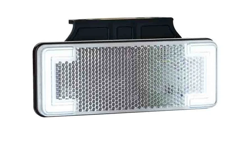LED markeringslicht neon wit met beugel | 12-24v | 50cm. kabel | MV-3150W-MV-3150W