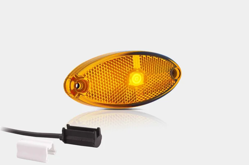 LED markeringslicht ovaal amber | 12-24v | 1