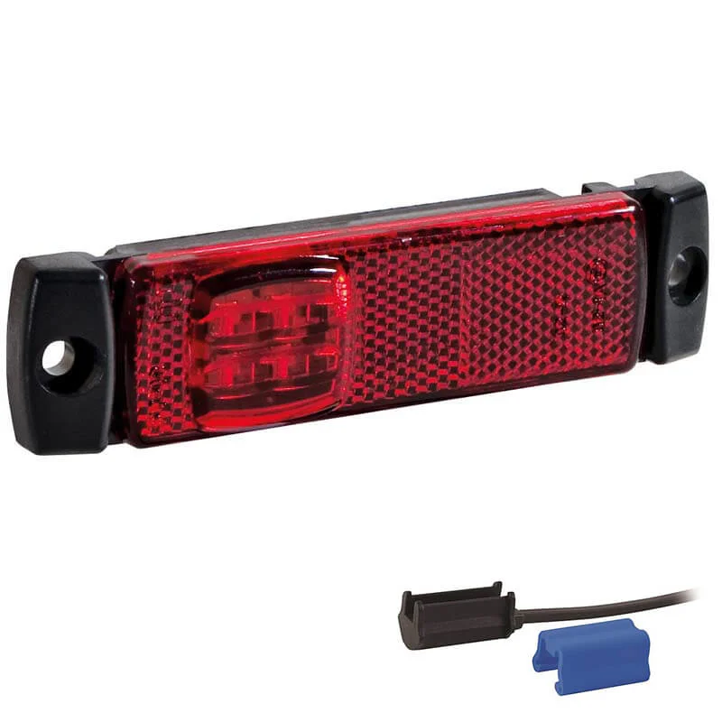 LED markeringslicht rood | 12-24v | 0