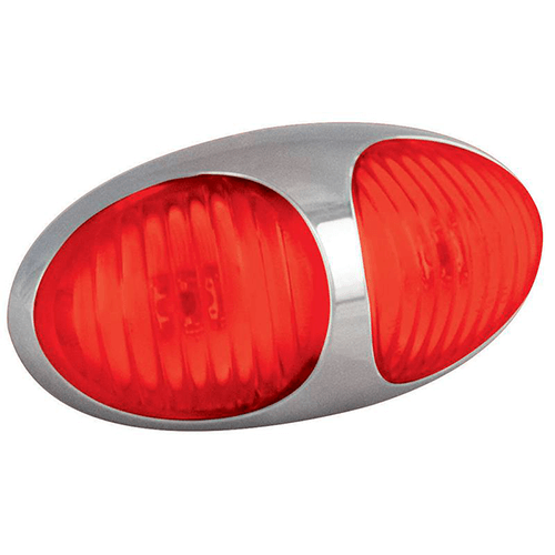 LED markeringslicht rood | 12-24v | 10cm. kabel | 37CRM2P-37CRM2P